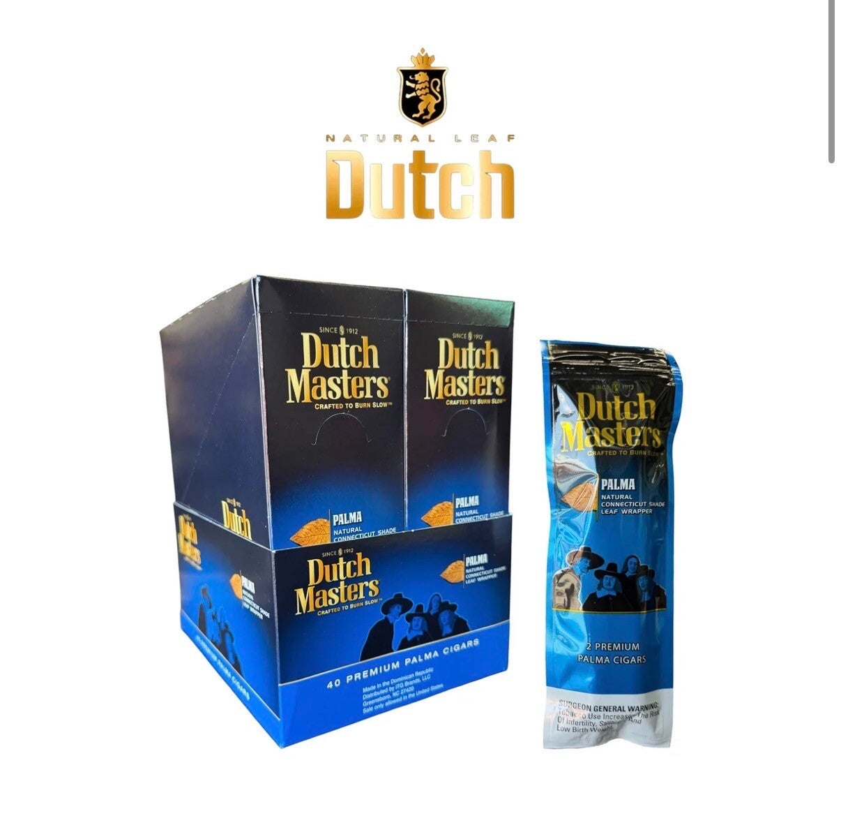 Dutch Master 2pk palma -40ct