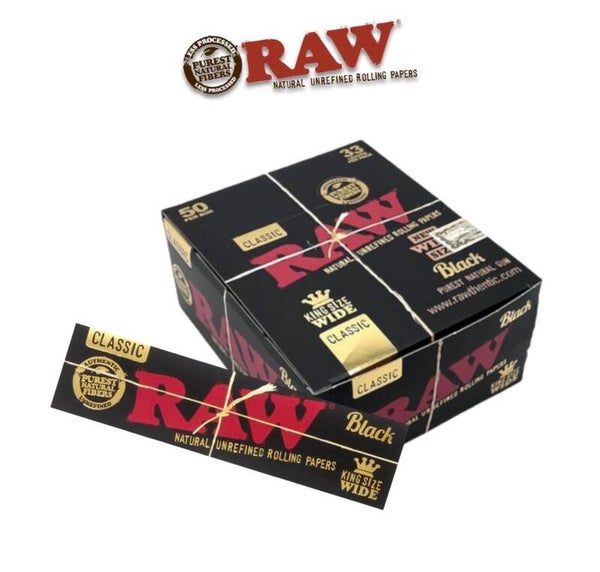 Raw Black Classic Papers King wide 50ct