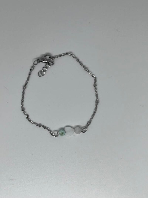 Hartje bergkristal armbandje