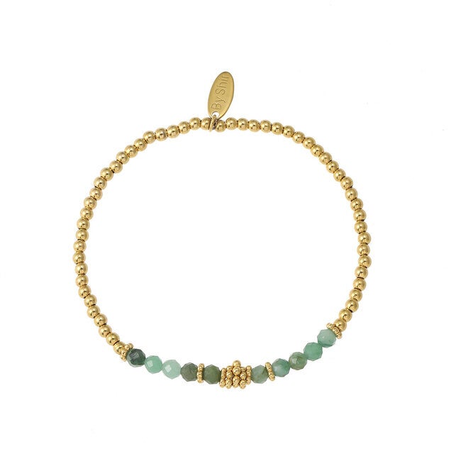 BY SHIR ARMBAND KRAALTJES BOHEMIAN AVONTURIJN GOUD