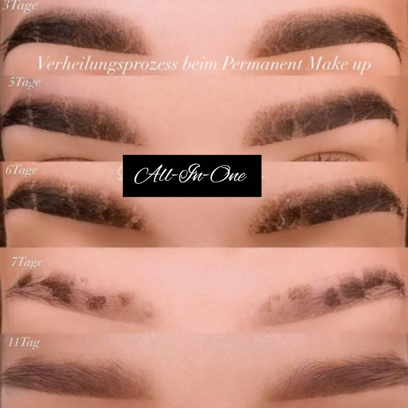 Heilungsprozess Permanent Make-Up