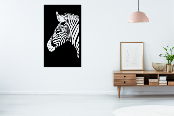 Zebra wanddecoratie