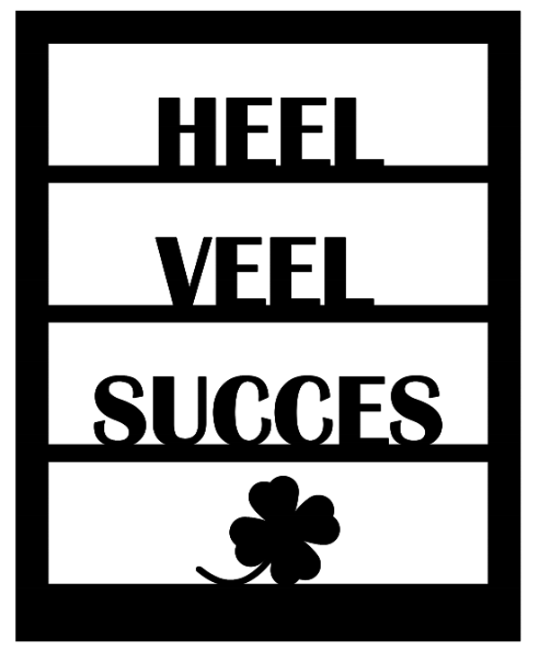 Element Raam "Heel veel succes"