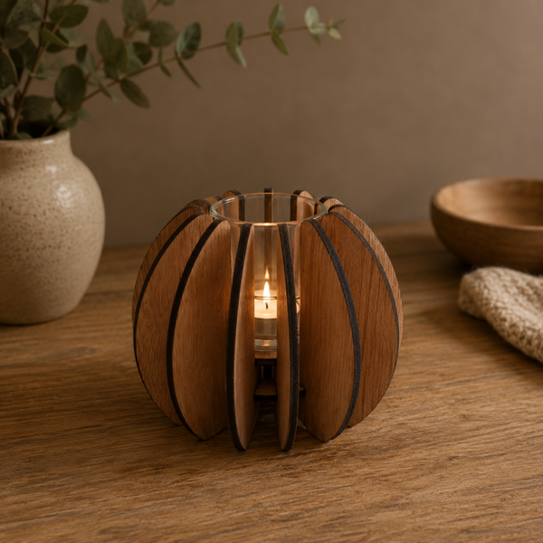Woodglow sfeerlicht rond