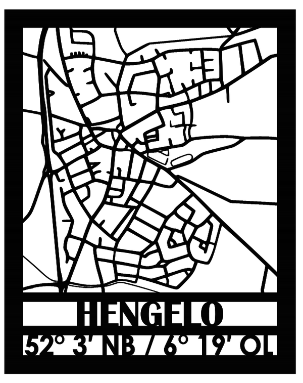 Element plattegrond Hengelo (Gelderland) A4