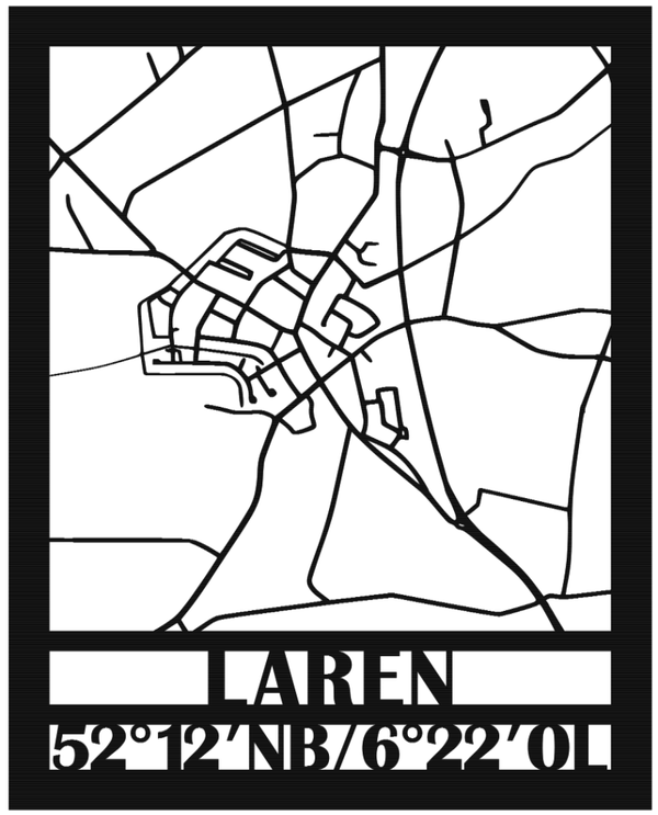 Element plattegrond Laren (Gelderland)