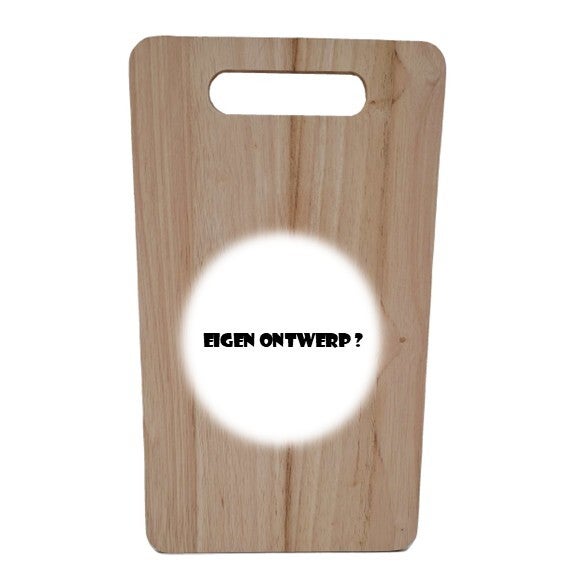 Rubberwood plank met eigen ontwerp