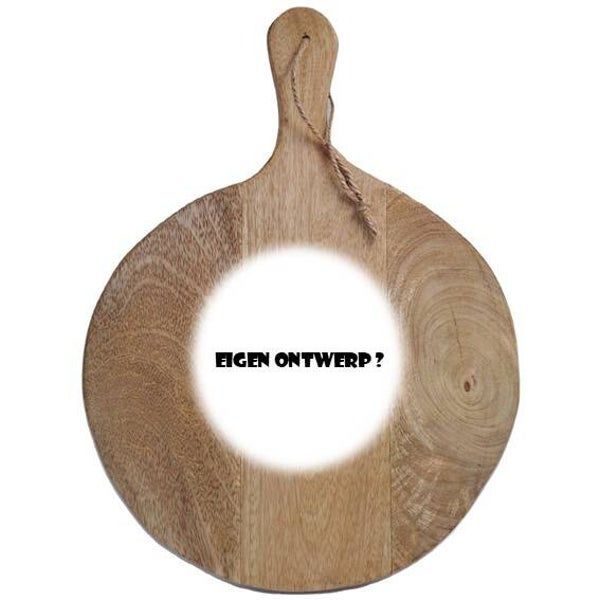 Mangohouten plank met eigen ontwerp