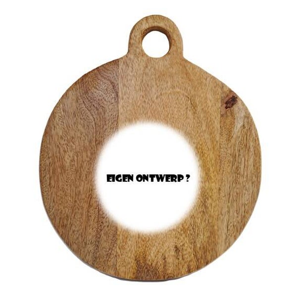 Mangohouten plank met eigen ontwerp
