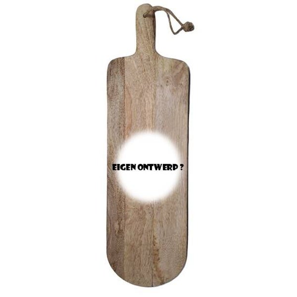 Mangohouten plank met eigen ontwerp
