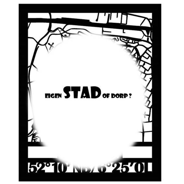 Plattegrond eigen stad of dorp
