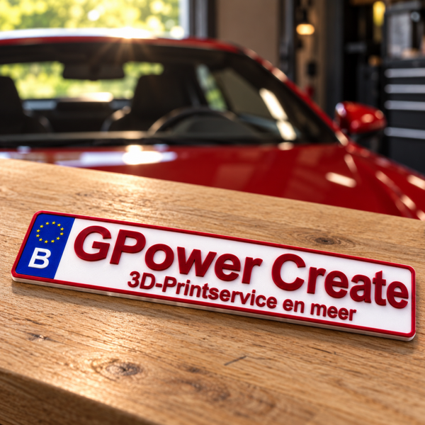 Custom Miniatuur nummerplaat