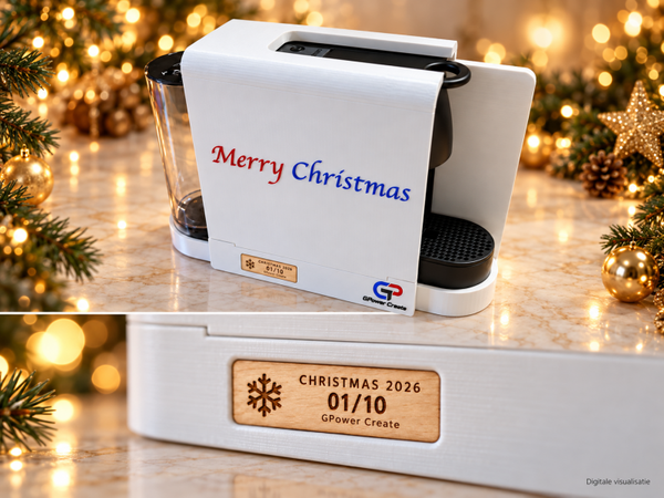 Limited edition Kersteditie Nespresso Essenza Mini Wandhouder voor Mobilhome