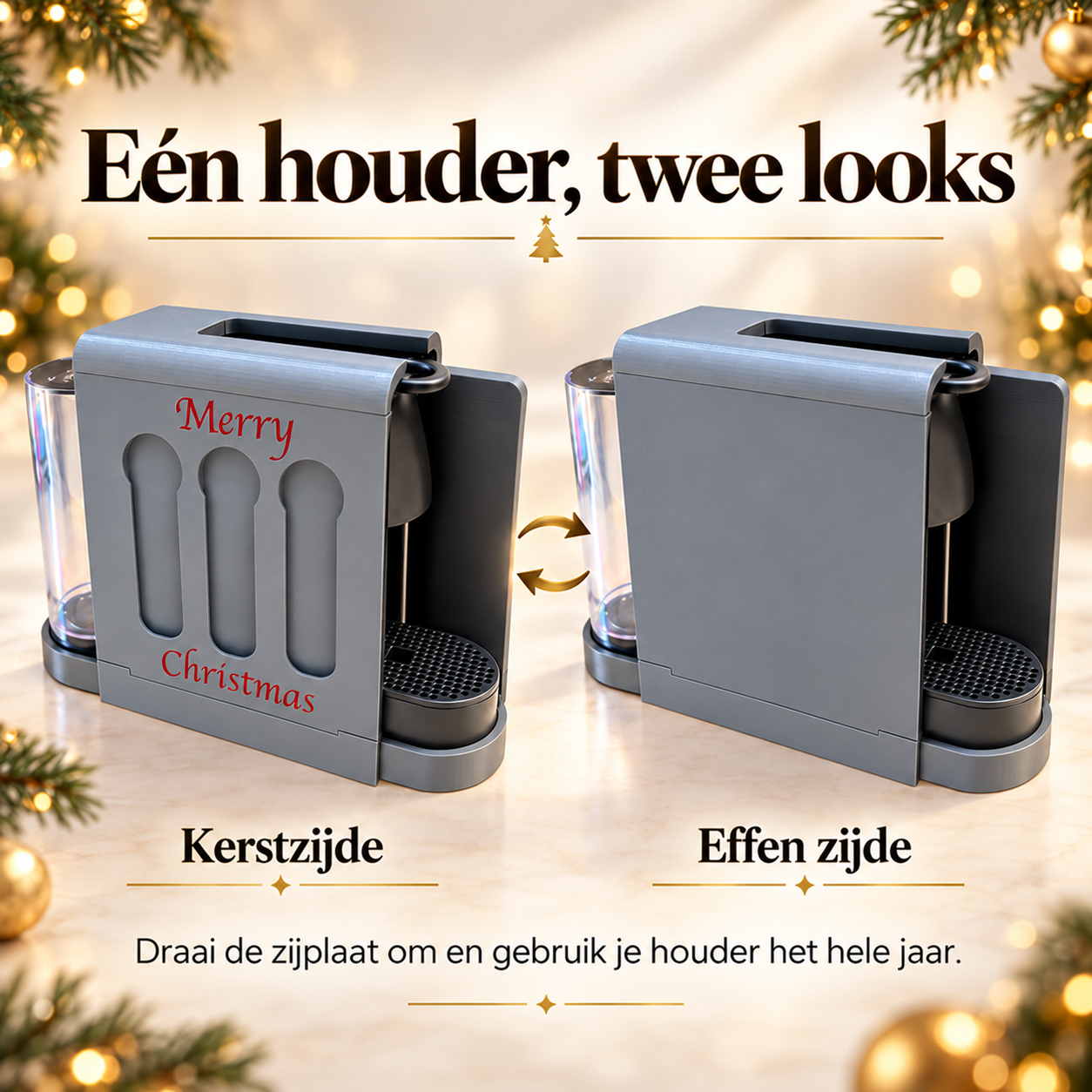Kersteditie Cupholders Nespresso Essenza Mini Wandhouder voor Mobilhome