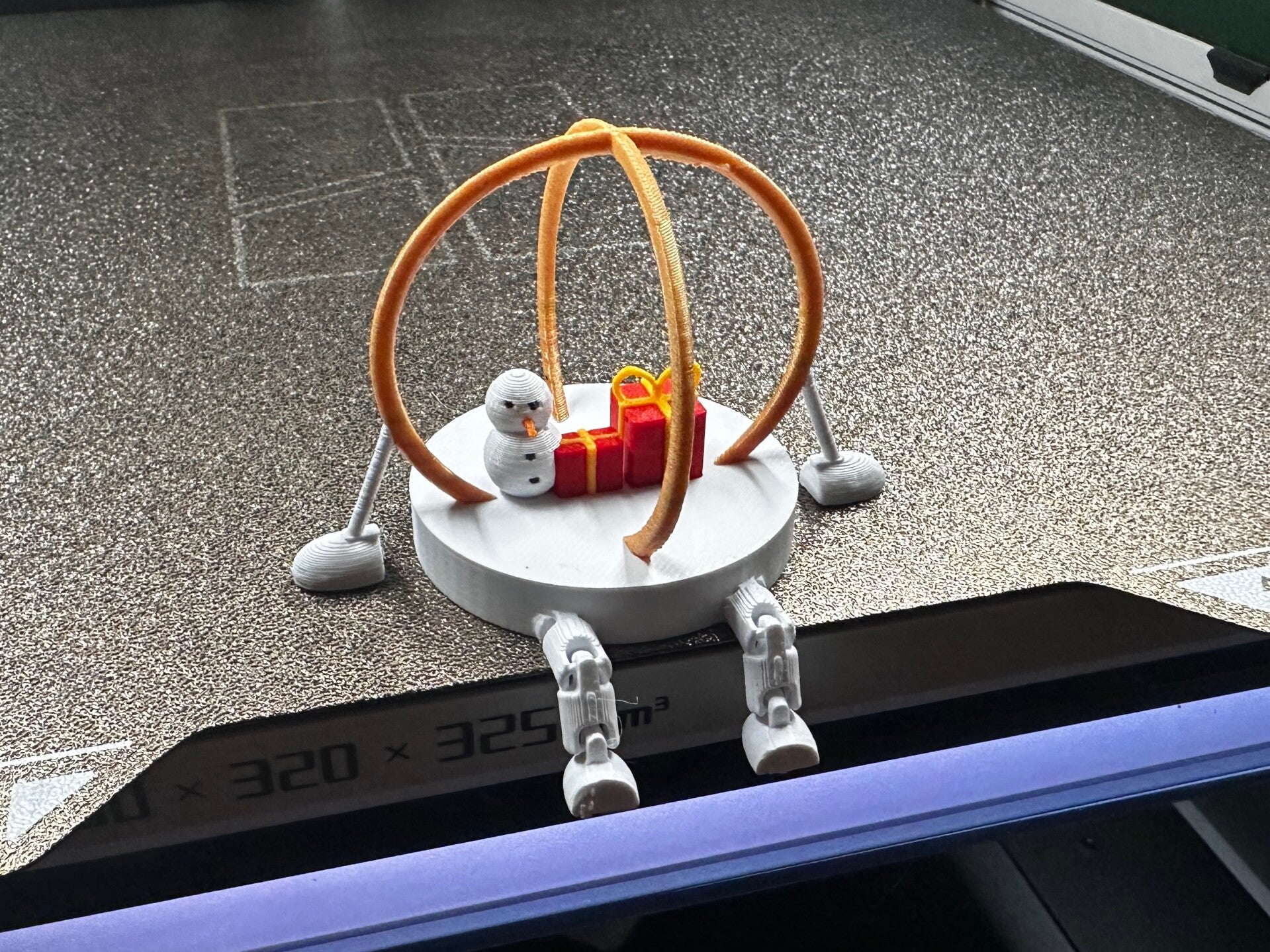 Kerstbal winterlandschap