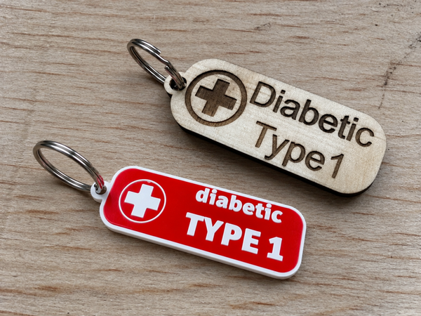 Diabetes sleutelhanger – Type 1 of Type 2