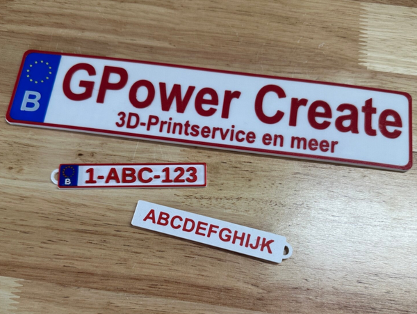 Miniatuur Nummerplaat Combo Pack (Cadeauset)