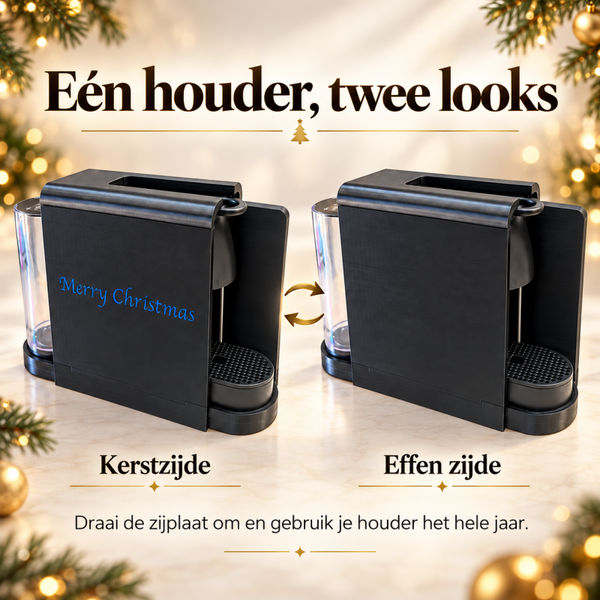 Kersteditie Nespresso Essenza Mini Wandhouder voor Mobilhome