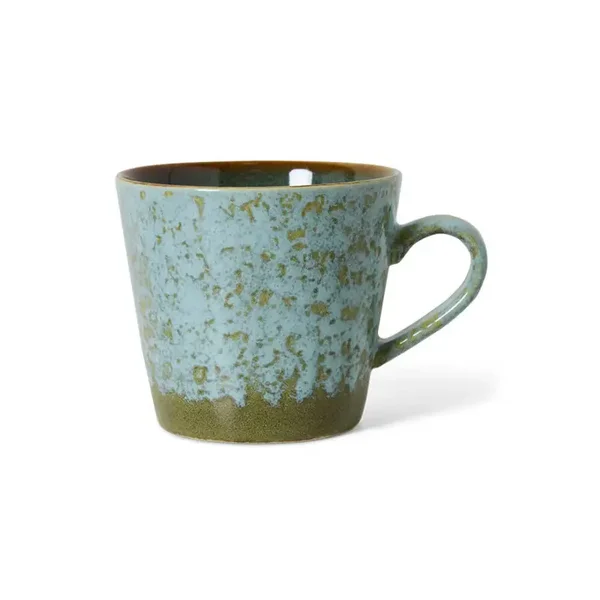 HK Living 70s ceramics cappuccino mug verdigris