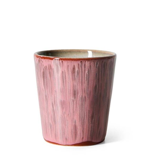 HK living 70s ceramics coffee mug rhubarb