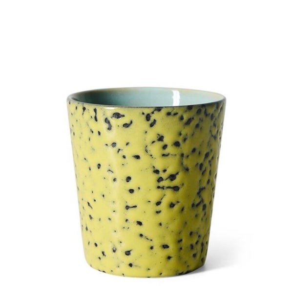 HK Living 70s ceramics coffee mug corn