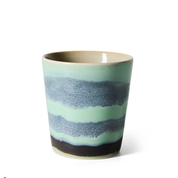 HK Living 70s ceramics coffee  mug river