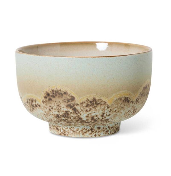HK Living 70s ceramics noodle bowl shell