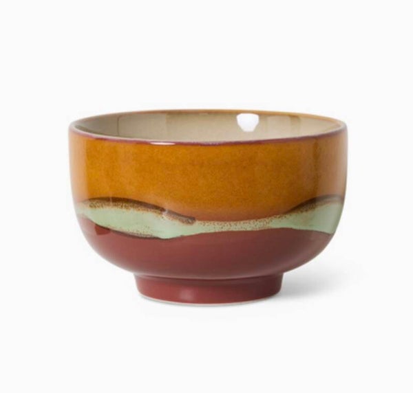 HK Living 70s ceramics noodle bowl clay