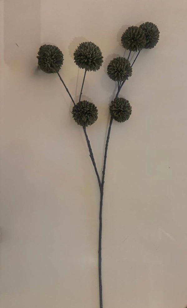 Pompom tak  Donkergroen