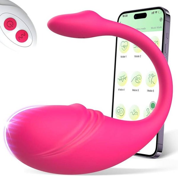 Ovetto Vibrante Donna Telecomando a Distanza APP Sex Toys, AI-Sync 10 Modalità Vibratore Silenzioso, Sexytoysys Coppia Vibratoreper Donna Professionale Wireless Sex Toy