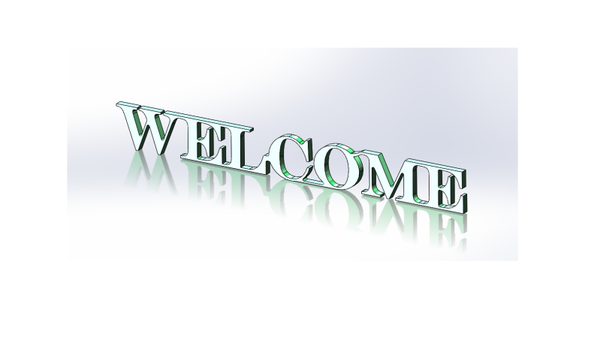 Texte 3D personnalisable