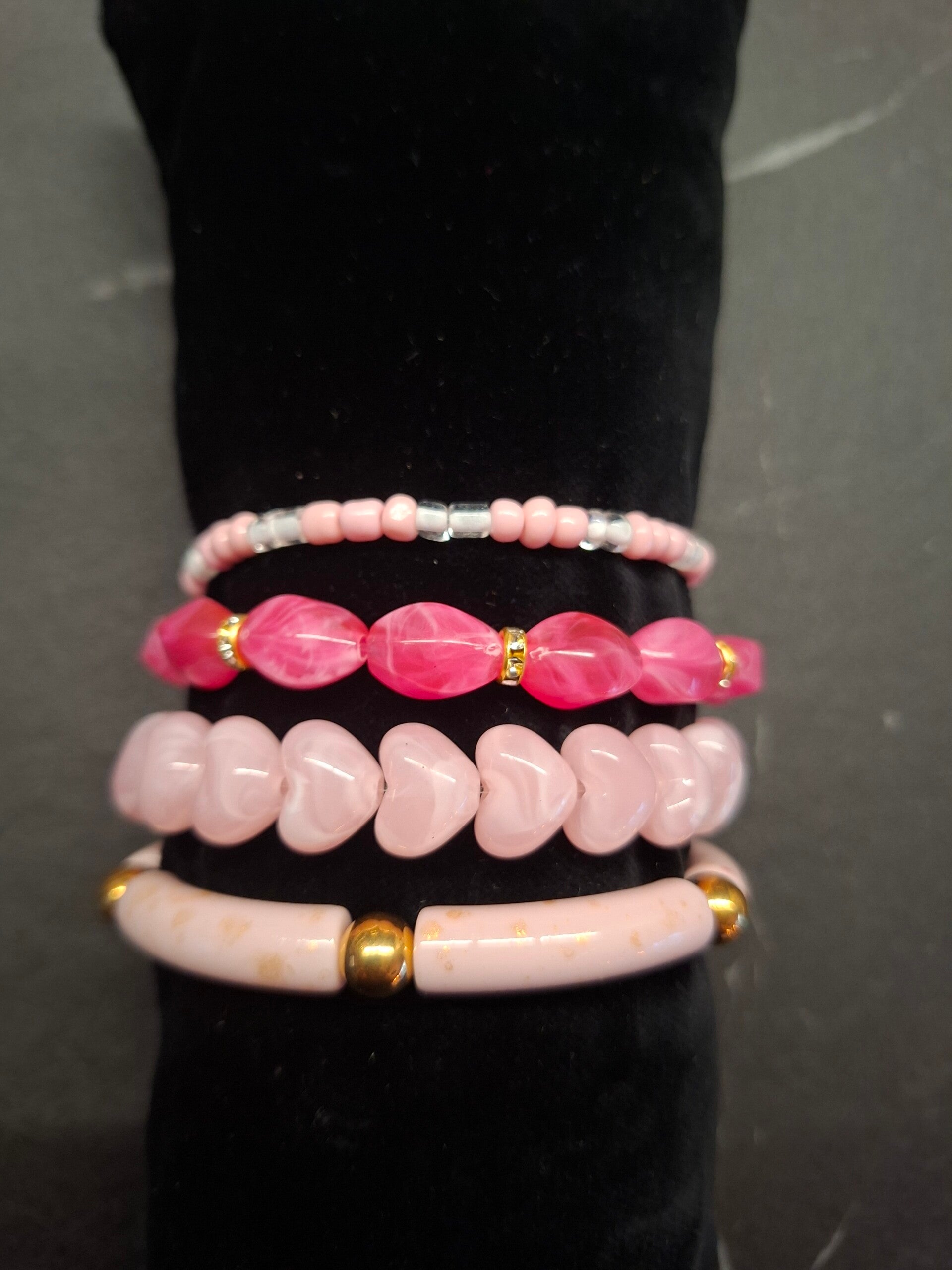 Set roze, 4 stuks