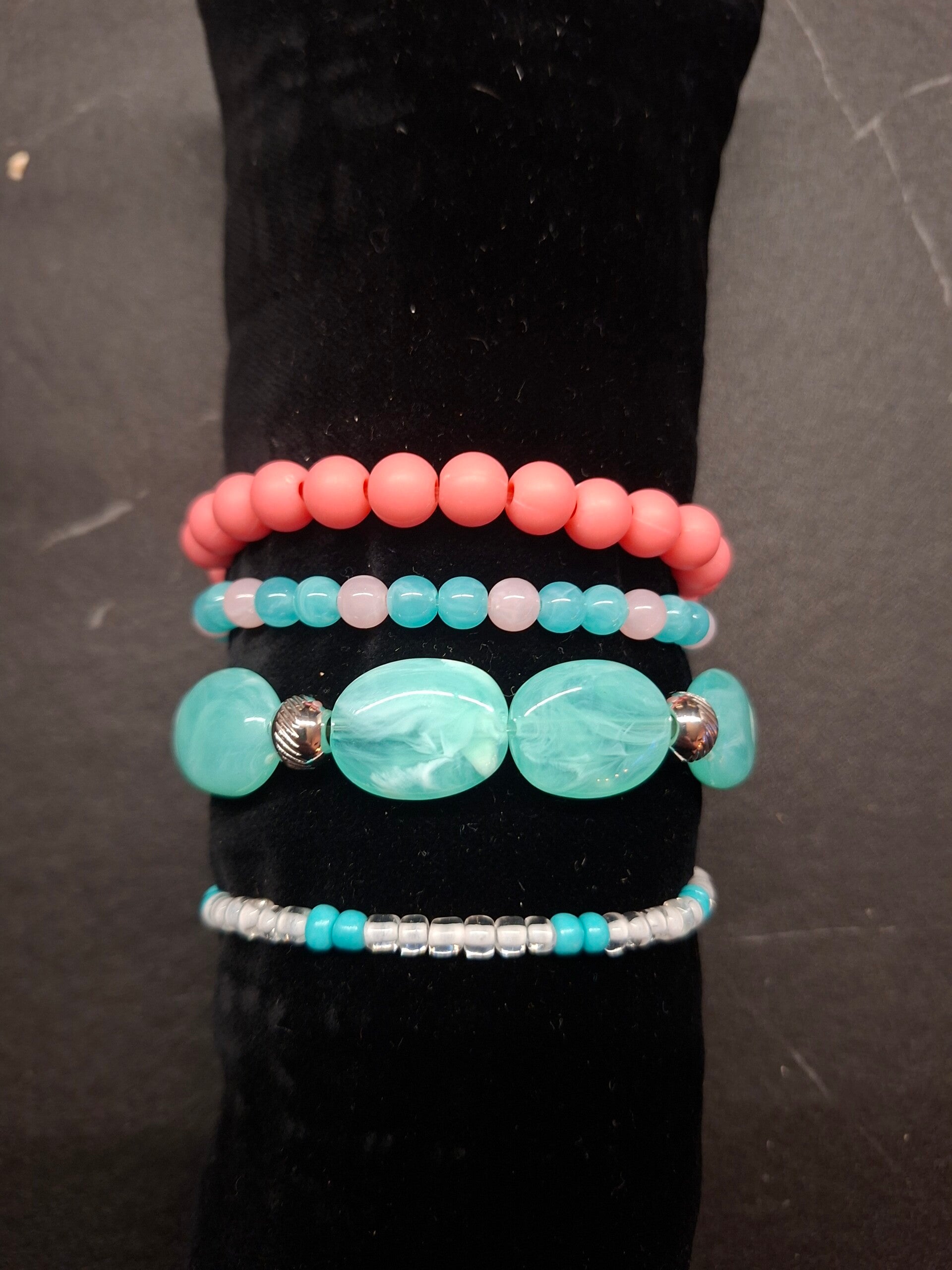 Set roze/blauw 4 stuks