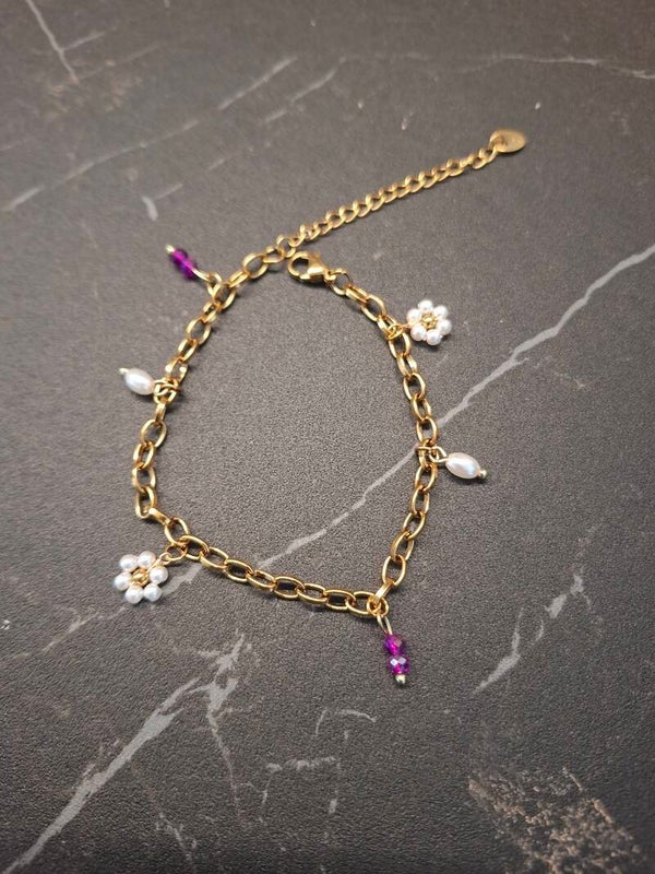 Armband met parel accenten