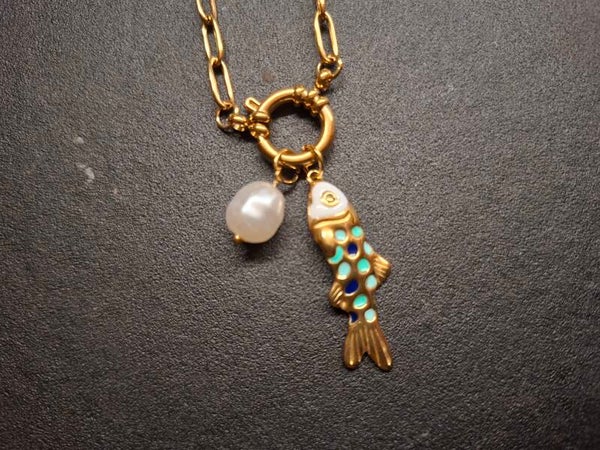 Schakelketting vis en parel