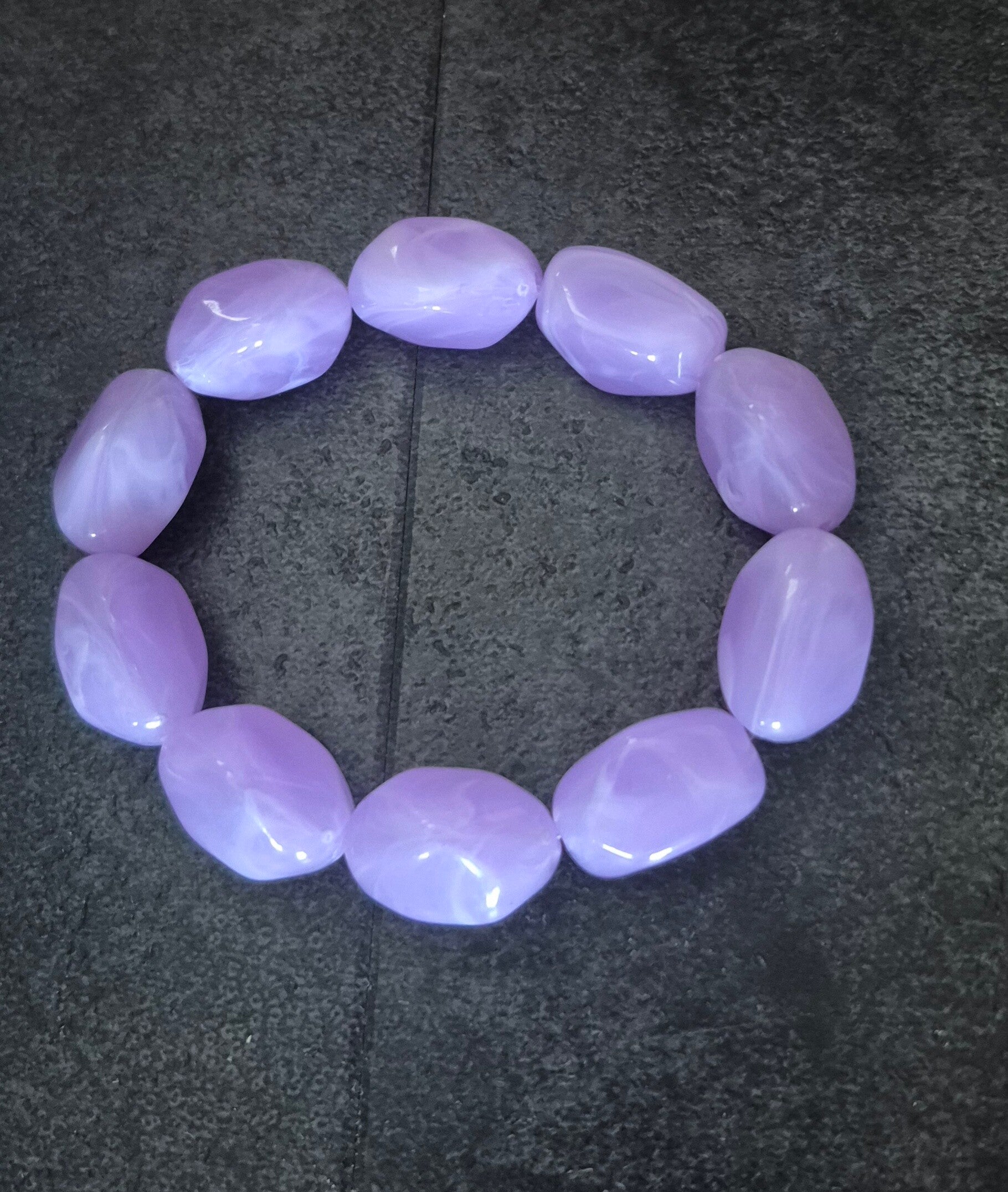Armband acryl nuggetkralen
