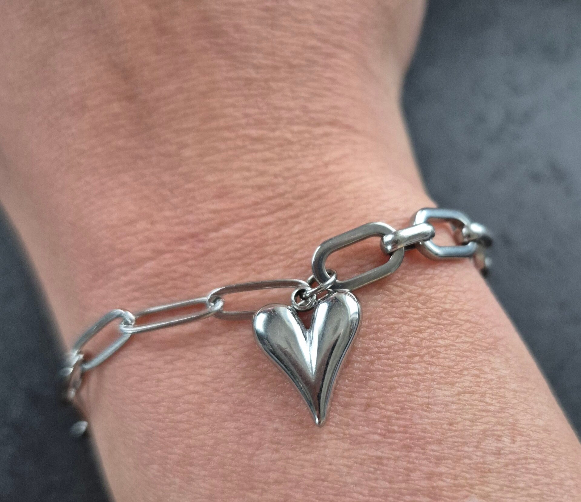 schakelarmband hartje