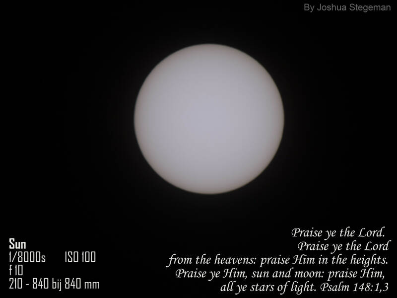 Zon met Baader-folie, 19 mei 2019