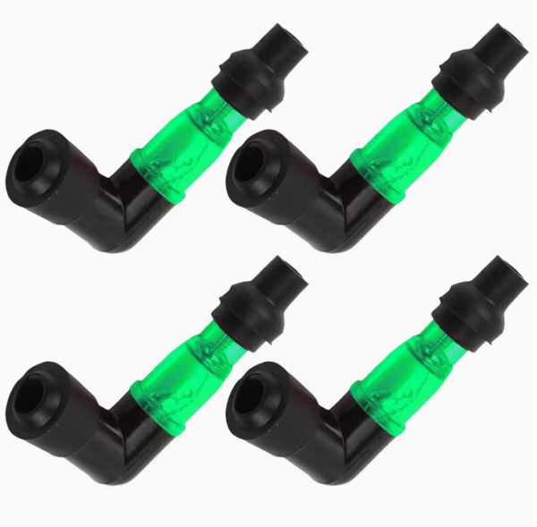 Zündkerzenstecker leuchtend Grün