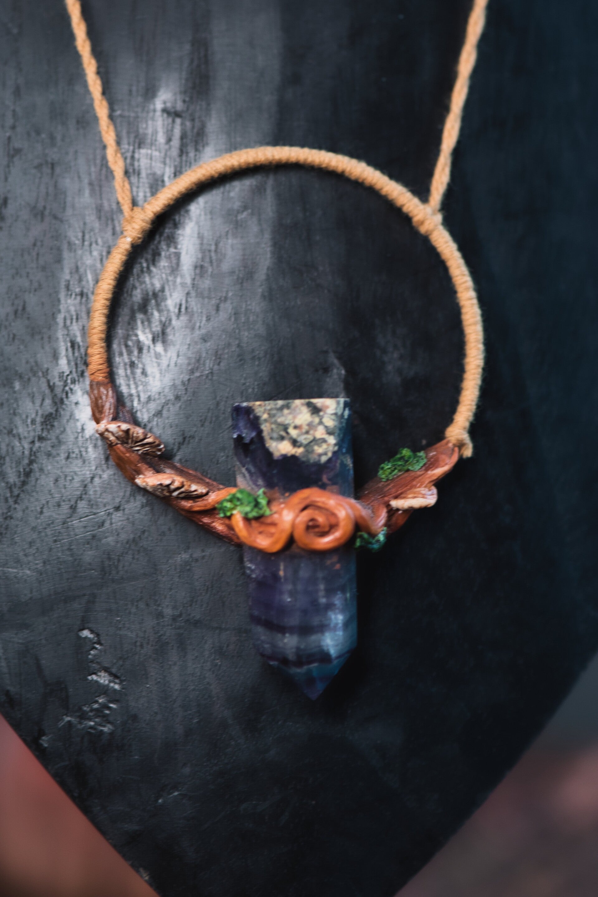 Fluorite tower necklace