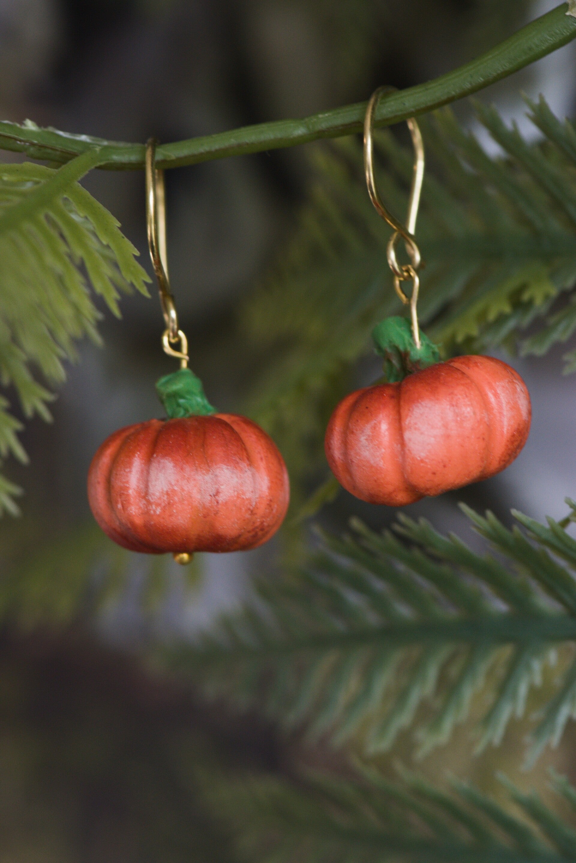 Pumpkin earrings