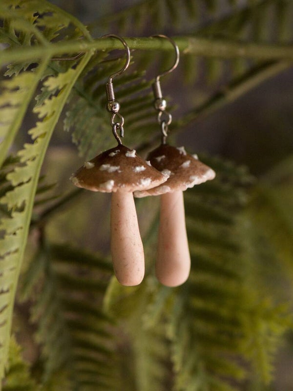 Amanita earrings (simple)