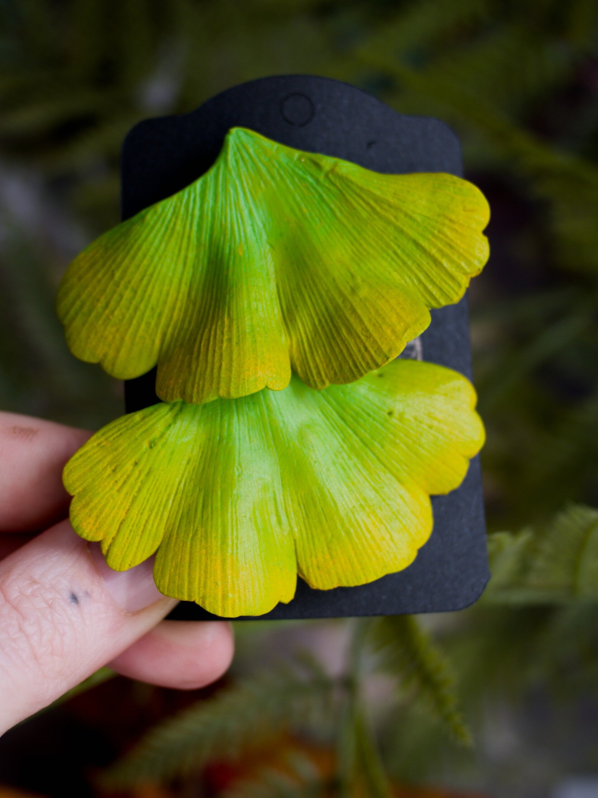 Ginkgo Biloba hairclips