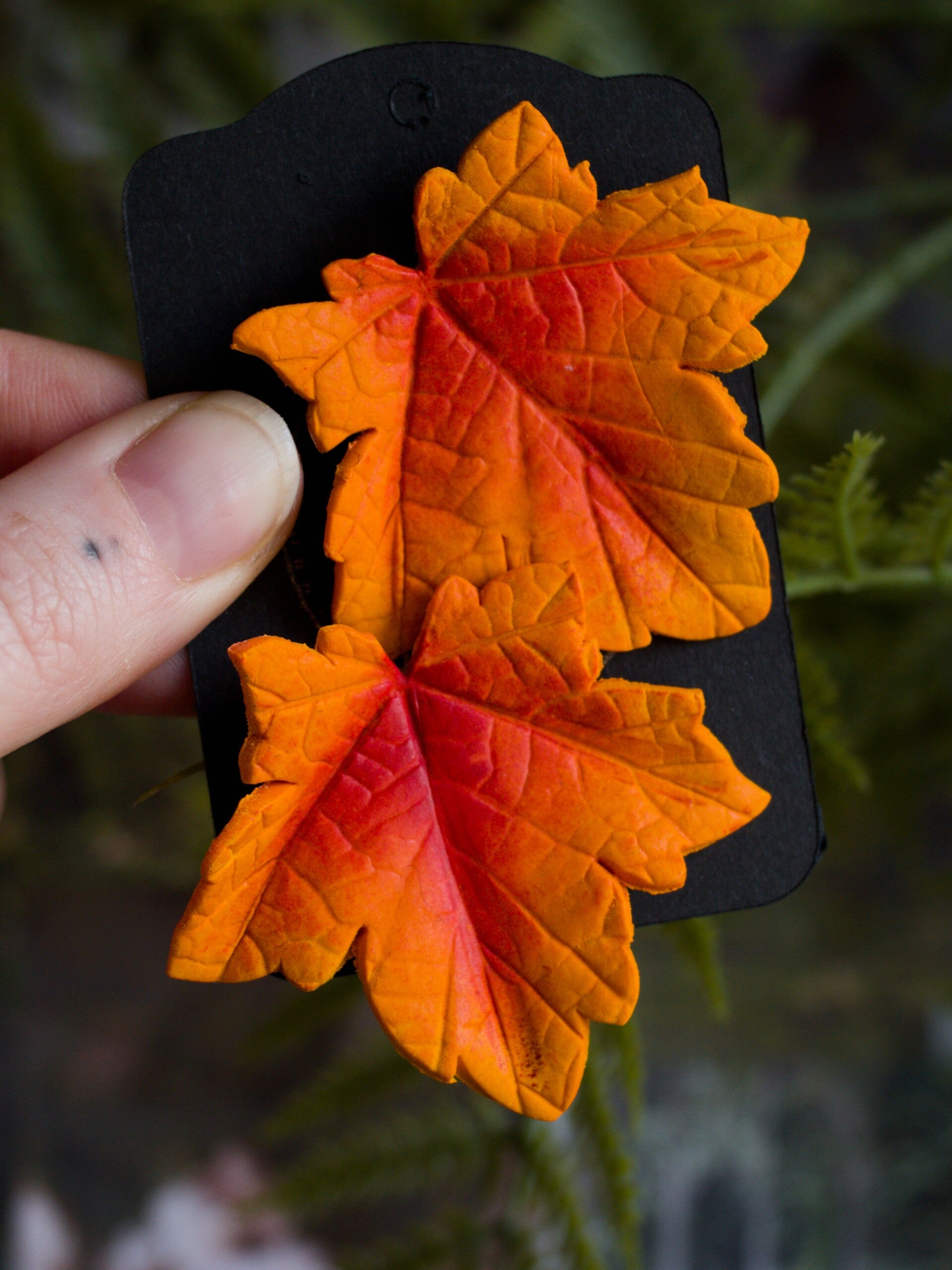 Maple Hairclips