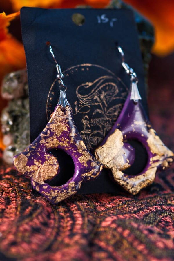Purple Magic Earrings
