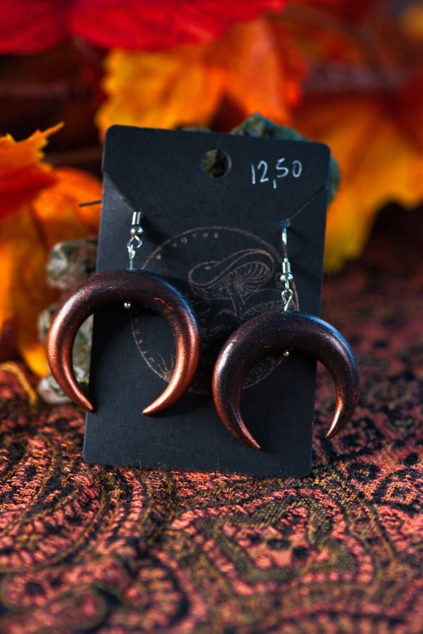 Crescent moon earrings