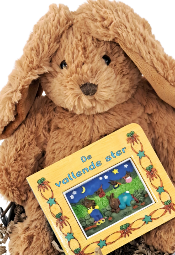 Peuter Konijn met voorleesboekje