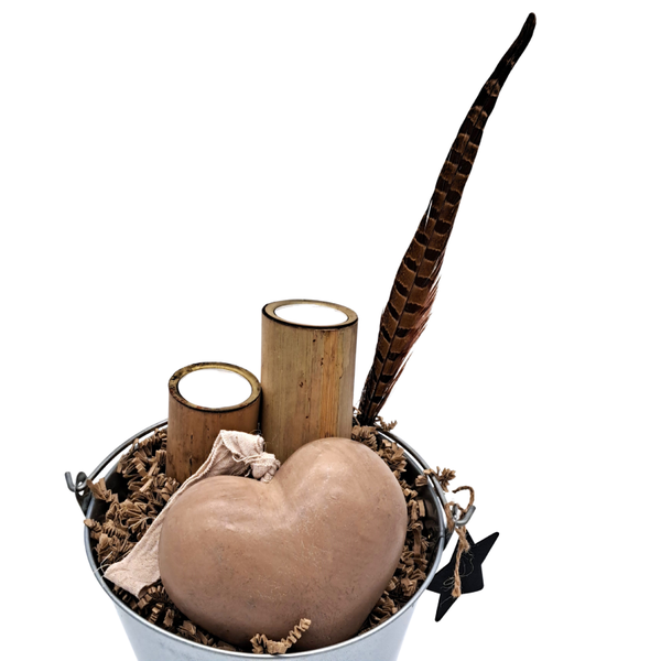 Naturel bamboe waxinelichthouders