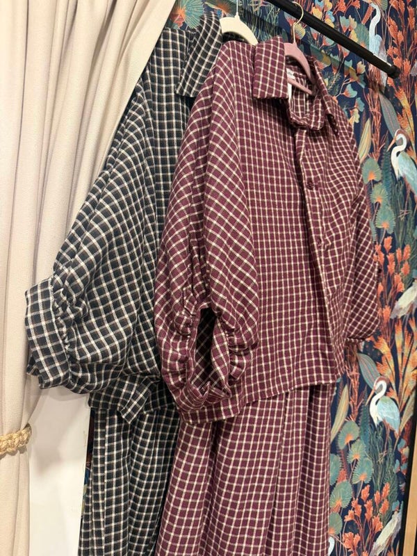 Conjunto felpa cuadros