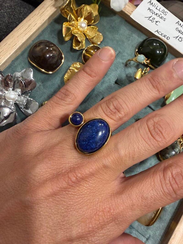 Anillo acero ajustable